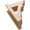 Ekena Millwork 5 1/2-in W x 12-in D x 16-in H Balboa Trad Rough Cedar Woodgrain TimberThane Outlooker, Primed Tan OUTUR055X12X16BOA04RCPR - alternate 3